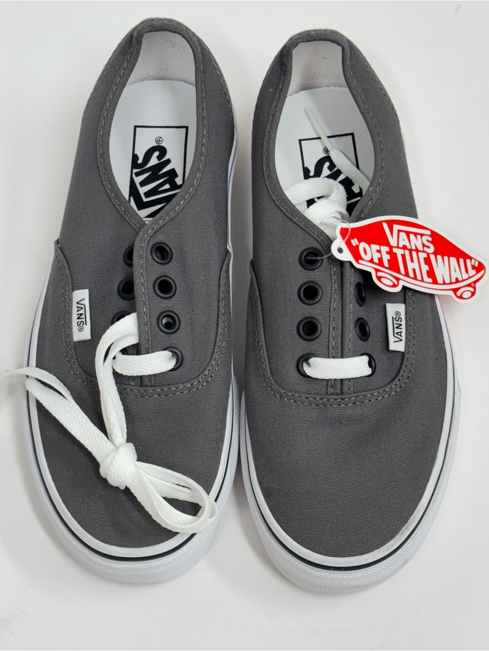 Vans Authentic Sneakers in Pewter/Black - Men 4 (Women 5.5) - New